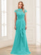 Sheath/Column Scoop Sleeveless Floor-Length Mother of the Bride Dresses with Lace & Applique