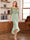 Sheath/Column Scoop Half Sleeves Tea-Length Mother of the Bride Dresses with Floral Appliques