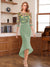 Sheath/Column Scoop Half Sleeves Tea-Length Mother of the Bride Dresses with Floral Appliques