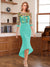 Sheath/Column Scoop Half Sleeves Tea-Length Mother of the Bride Dresses with Floral Appliques