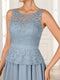 A-Line/Princess Scoop Half Sleeves Floor-Length 2-pieces of Mother of the Bride Dresses with Lace & Jacket