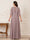 A-Line/Princess Half Sleeves Scoop Floor-Length Mother of the Bride Dresses with Appliques & Sequins