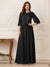 A-Line/Princess Half Sleeves Scoop Floor-Length Mother of the Bride Dresses with Appliques & Sequins
