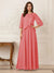 A-Line/Princess Half Sleeves Scoop Floor-Length Mother of the Bride Dresses with Appliques & Sequins