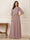A-Line/Princess Half Sleeves Scoop Floor-Length Mother of the Bride Dresses with Appliques & Sequins