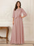 A-Line/Princess Half Sleeves Scoop Floor-Length Mother of the Bride Dresses with Appliques & Sequins
