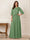 A-Line/Princess Half Sleeves Scoop Floor-Length Mother of the Bride Dresses with Appliques & Sequins