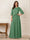 A-Line/Princess Half Sleeves Scoop Floor-Length Mother of the Bride Dresses with Appliques & Sequins