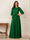A-Line/Princess Half Sleeves Scoop Floor-Length Mother of the Bride Dresses with Appliques & Sequins