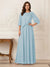 A-Line/Princess Half Sleeves Scoop Floor-Length Mother of the Bride Dresses with Appliques & Sequins