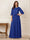 A-Line/Princess Half Sleeves Scoop Floor-Length Mother of the Bride Dresses with Appliques & Sequins