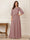 A-Line/Princess Half Sleeves Scoop Floor-Length Mother of the Bride Dresses with Appliques & Sequins