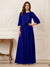A-Line/Princess Half Sleeves Scoop Floor-Length Mother of the Bride Dresses with Appliques & Sequins