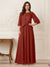 A-Line/Princess Half Sleeves Scoop Floor-Length Mother of the Bride Dresses with Appliques & Sequins