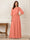A-Line/Princess Half Sleeves Scoop Floor-Length Mother of the Bride Dresses with Appliques & Sequins