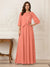 A-Line/Princess Half Sleeves Scoop Floor-Length Mother of the Bride Dresses with Appliques & Sequins