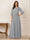 A-Line/Princess Half Sleeves Scoop Floor-Length Mother of the Bride Dresses with Appliques & Sequins