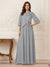 A-Line/Princess Half Sleeves Scoop Floor-Length Mother of the Bride Dresses with Appliques & Sequins