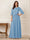 A-Line/Princess Half Sleeves Scoop Floor-Length Mother of the Bride Dresses with Appliques & Sequins
