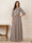 A-Line/Princess Half Sleeves Scoop Floor-Length Mother of the Bride Dresses with Appliques & Sequins