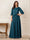A-Line/Princess Half Sleeves Scoop Floor-Length Mother of the Bride Dresses with Appliques & Sequins