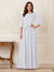A-Line/Princess Half Sleeves Scoop Floor-Length Mother of the Bride Dresses with Appliques & Sequins
