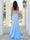 Sheath/Column Sweetheart Sleeveless Long Prom Dresses with Appliques & Split Side