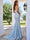 Trumpet/Mermaid Spaghetti Straps Sweetheart Long Prom Dresses with Applique & 3D Flowers