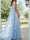 Trumpet/Mermaid One-Shoulder Sleeveless Long Prom Dresses with Appliques & Split Side