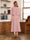 A-Line/Princess Scoop Half Sleeves Tea-Length Ruched Mother of the Bride with Beading & Cape