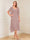 A-Line/Princess Short Sleeves V-Neck Tea-Length Mother of the Bride with Ruffles & Beading
