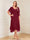 A-Line/Princess Short Sleeves V-Neck Tea-Length Mother of the Bride with Ruffles & Beading
