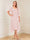 A-Line/Princess Short Sleeves V-Neck Tea-Length Mother of the Bride with Ruffles & Beading