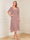 A-Line/Princess Short Sleeves V-Neck Tea-Length Mother of the Bride with Ruffles & Beading