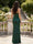 Trumpet/Mermaid Halter V-Neck Floor-Length Long Prom Dresses with Split Side & Sequins