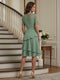 A-Line/Princess Short Sleeves Knee-Length Mother of the Bride Dresses with Lace & Ruffles