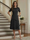 A-Line/Princess Short Sleeves Knee-Length Mother of the Bride Dresses with Lace & Ruffles