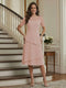 A-Line/Princess Short Sleeves Knee-Length Mother of the Bride Dresses with Lace & Ruffles