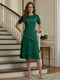 A-Line/Princess Short Sleeves Knee-Length Mother of the Bride Dresses with Lace & Ruffles
