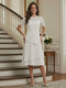 A-Line/Princess Short Sleeves Knee-Length Mother of the Bride Dresses with Lace & Ruffles