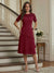 A-Line/Princess Short Sleeves Knee-Length Mother of the Bride Dresses with Lace & Ruffles