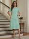 A-Line/Princess Short Sleeves Knee-Length Mother of the Bride Dresses with Lace & Ruffles
