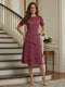A-Line/Princess Short Sleeves Knee-Length Mother of the Bride Dresses with Lace & Ruffles