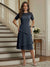 A-Line/Princess Short Sleeves Knee-Length Mother of the Bride Dresses with Lace & Ruffles