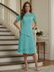 A-Line/Princess Short Sleeves Knee-Length Mother of the Bride Dresses with Lace & Ruffles