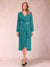 A-Line/Princess Long Sleeves Asymmetrical Mother of the Bride Dresses with Ruched & Rhinestone