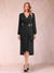 A-Line/Princess Long Sleeves Asymmetrical Mother of the Bride Dresses with Ruched & Rhinestone