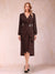 A-Line/Princess Long Sleeves Asymmetrical Mother of the Bride Dresses with Ruched & Rhinestone