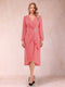 A-Line/Princess Long Sleeves Asymmetrical Mother of the Bride Dresses with Ruched & Rhinestone