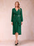 A-Line/Princess Long Sleeves Asymmetrical Mother of the Bride Dresses with Ruched & Rhinestone